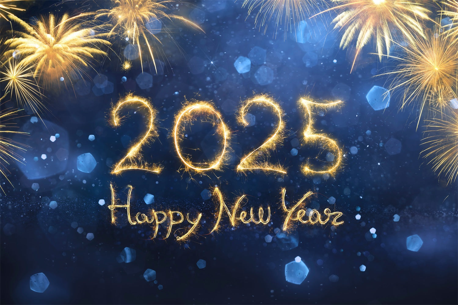 New Year 2025 Backdrop Firework Celebration Backdrop BRP12-108