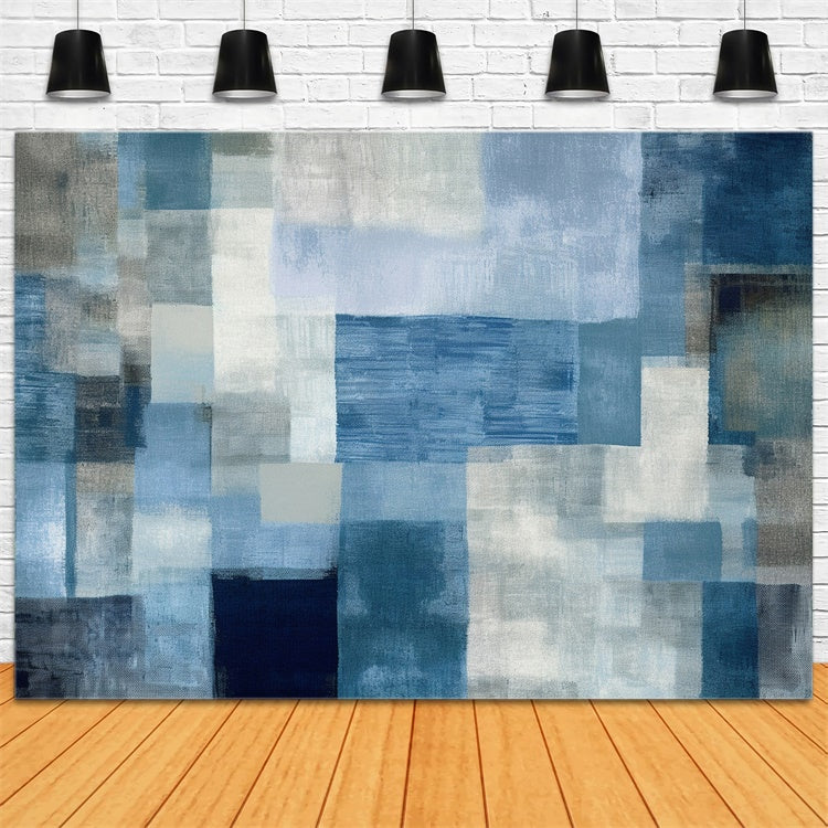 Graffiti Photo Backdrops Calming Blue Gray Abstract Backdrop BRP12-115