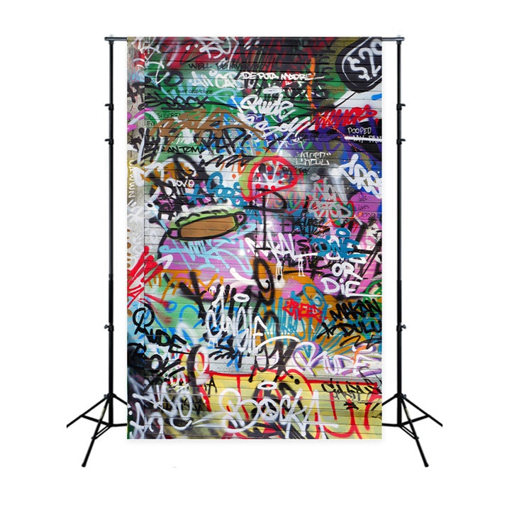 Graffiti Backdrops Photography Vibrant Street Art Backdrop BRP12-118