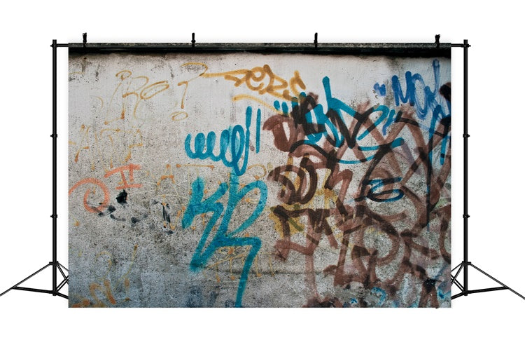 Graffiti Backdrop Photography Aged Urban Art Backdrop BRP12-120