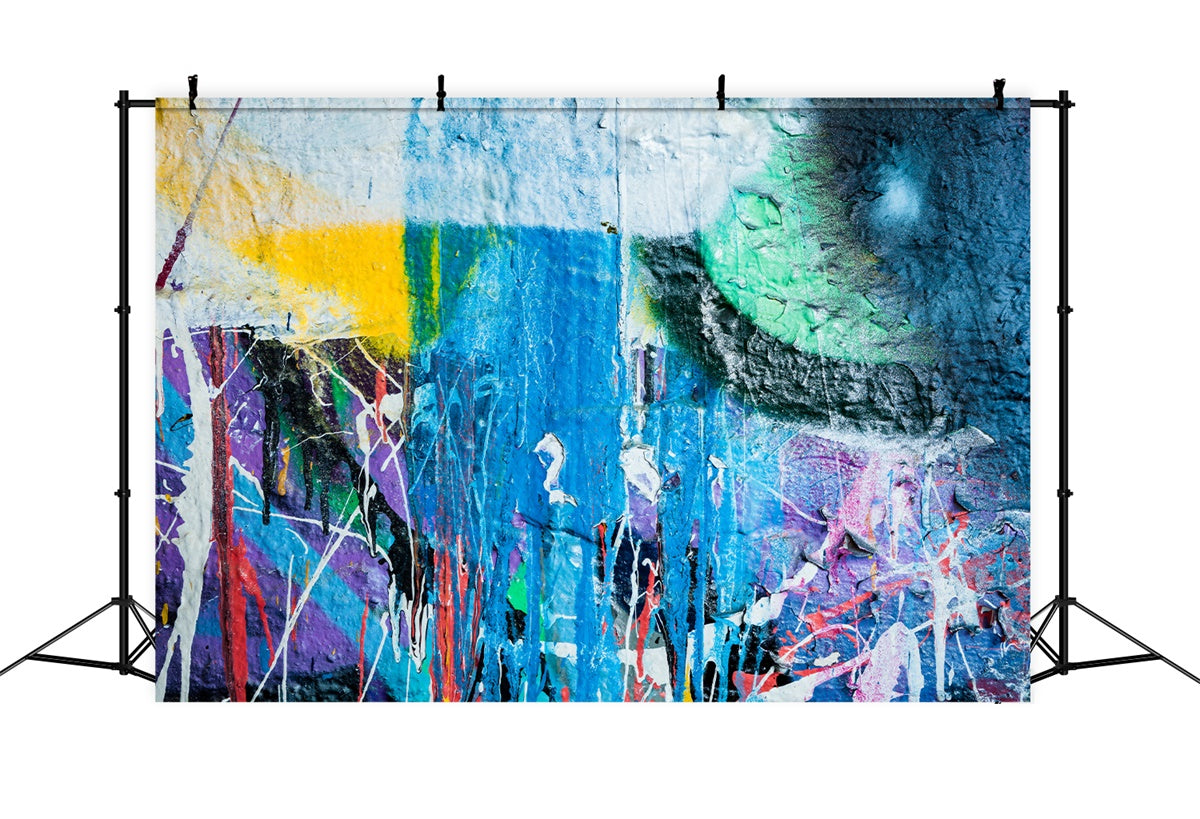 Graffiti Backdrops Color Blended Abstract Photography Backdrop BRP12-152