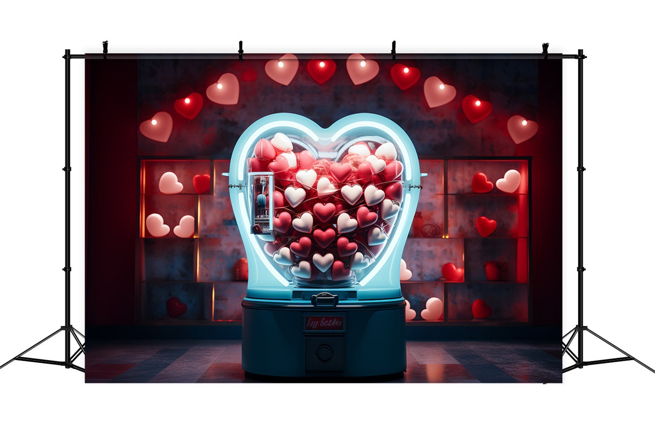 Valentine Photography Backdrop Heart Shaped Candy Machine Backdrop BRP12-163