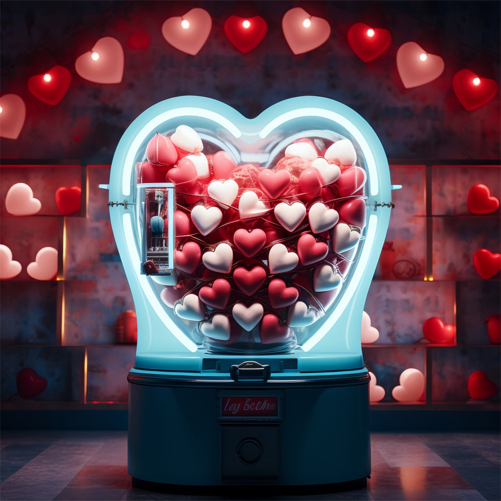 Valentine Photography Backdrop Heart Shaped Candy Machine Backdrop BRP12-163