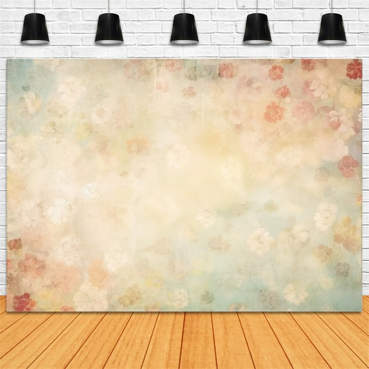 Maternity Digital Backdrops Aesthetic Pastel Flower Wall Backdrop BRP12-20