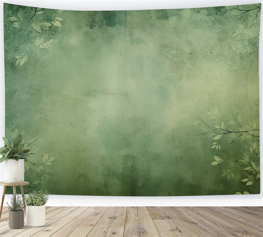 Maternity Shoot Backdrop Green Leaf Texture Wall Backdrop BRP12-25