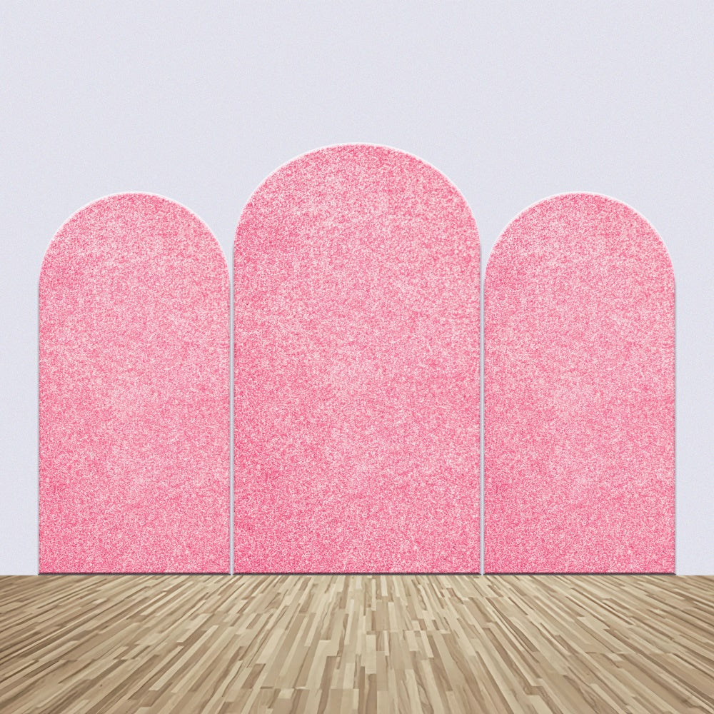 Personalized Backdrops For Birthday Pink Sparkling Arch Backdrop BRP12