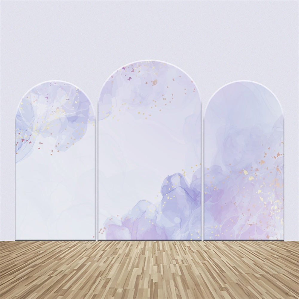 Custom Backdrop Wedding Lavender Watercolor Arch Backdrop Kit BRP12-317