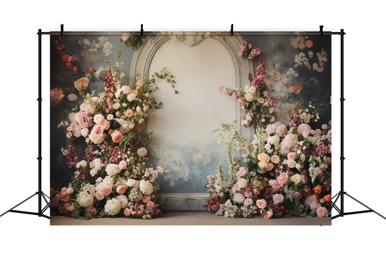 Maternity Photography Backdrops Archway Floral Wall Backdrop BRP12-36