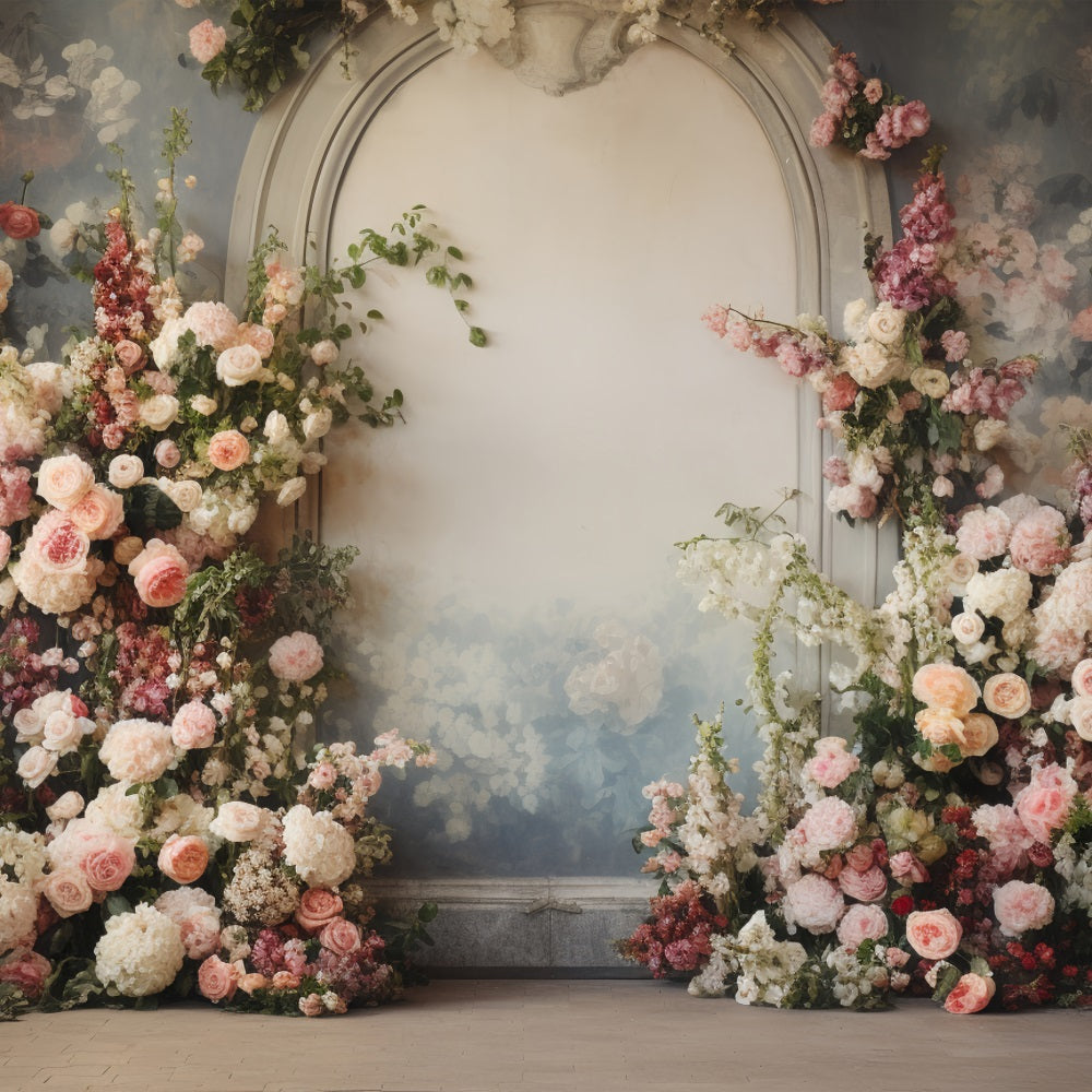 Maternity Photography Backdrops Archway Floral Wall Backdrop BRP12-36