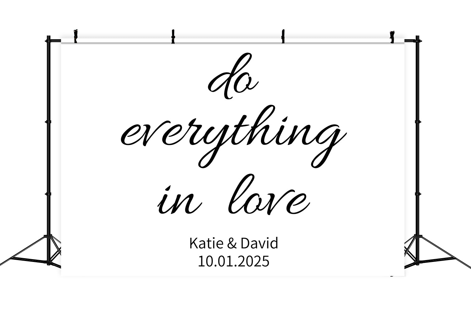 Wedding Backdrop Personalized Love Quote Ceremony Backdrop BRP12-370