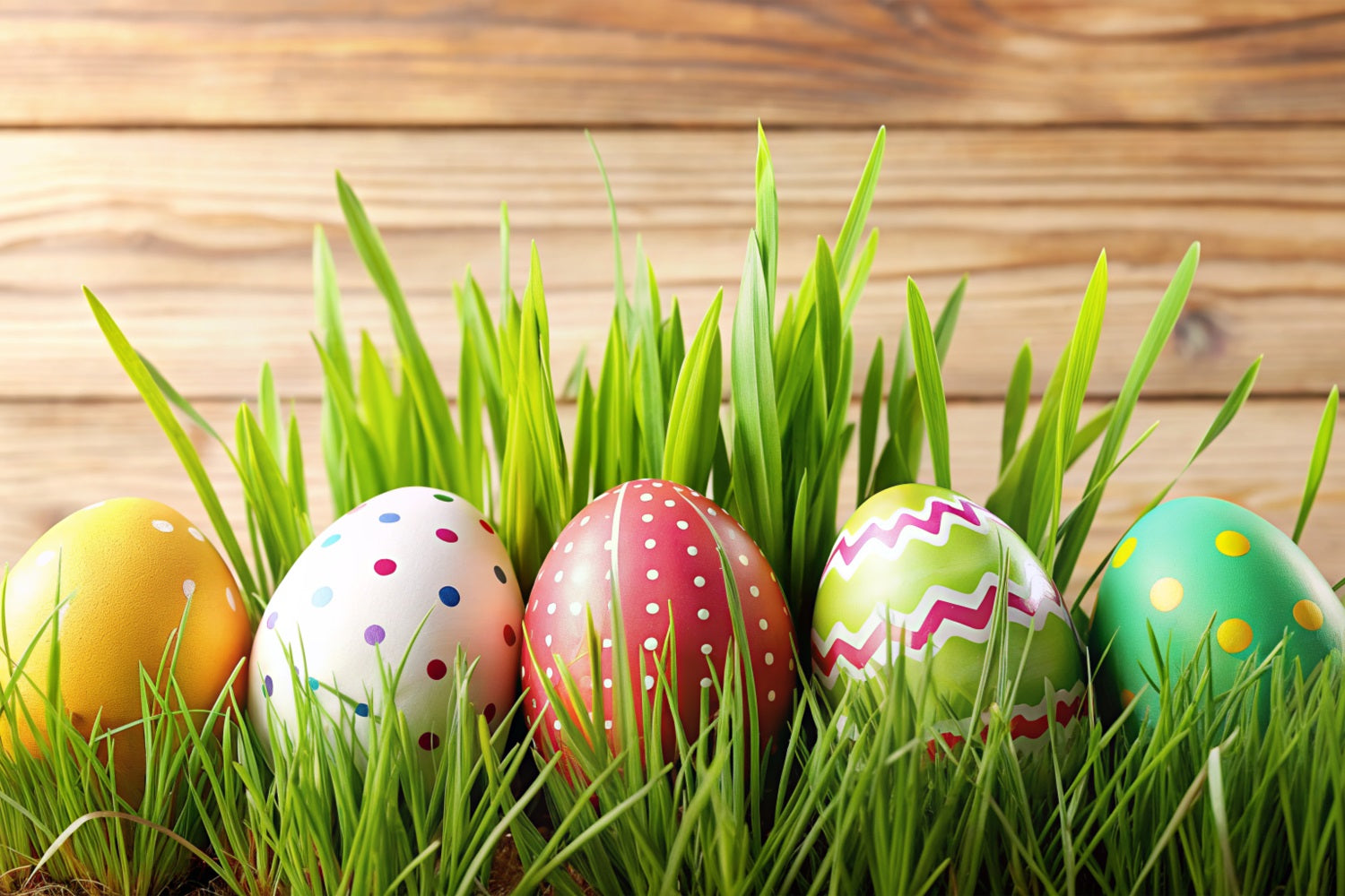 Easter Photoshoot Backdrop Egg Wooden Scene Backdrop BRP12-428