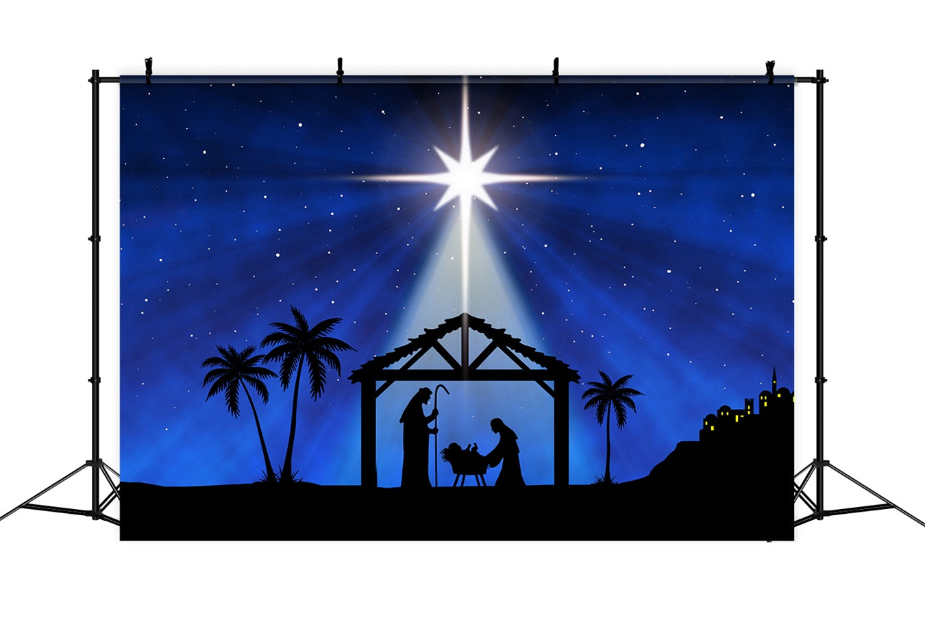 Nativity Backdrop Ideas Bethlehem Star Manger Scene Backdrop BRP12-442