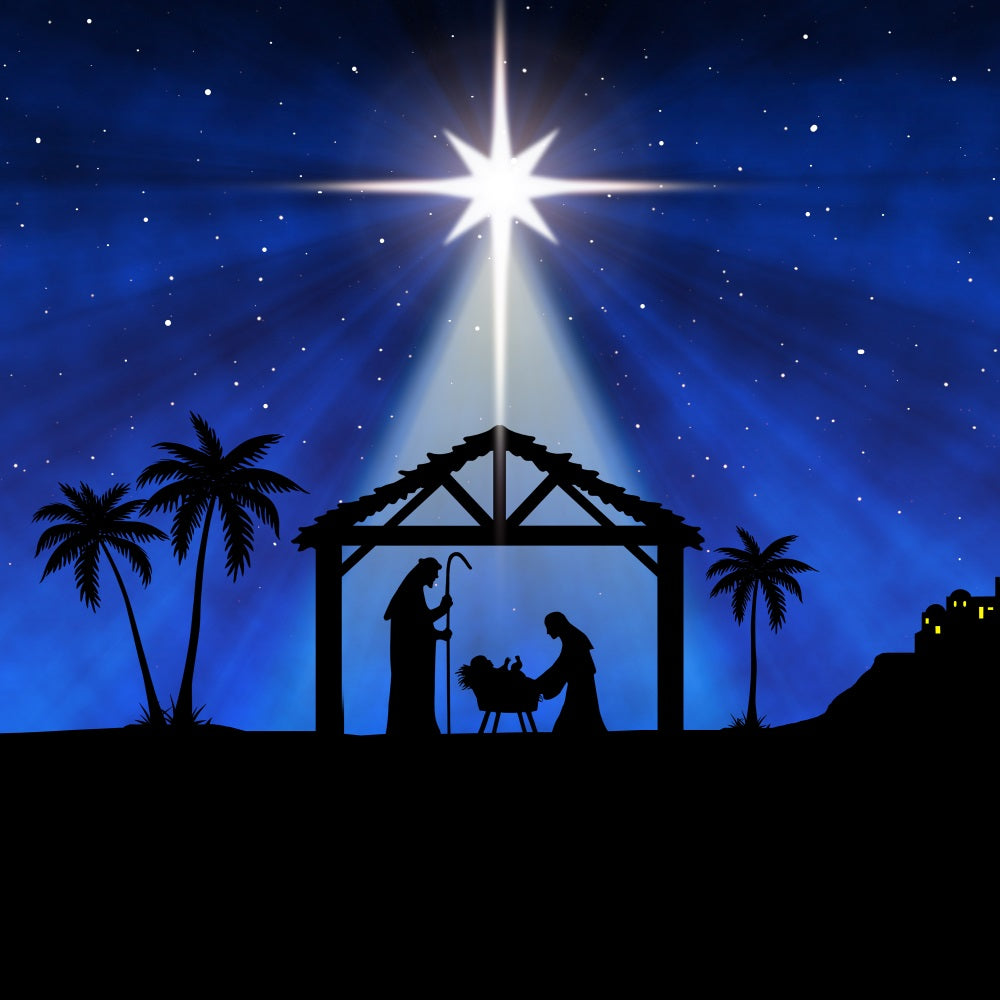 Nativity Backdrop Ideas Bethlehem Star Manger Scene Backdrop BRP12-442