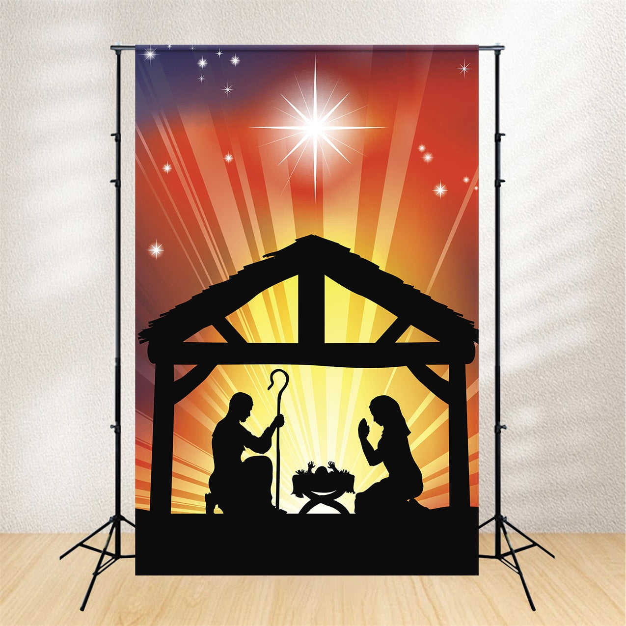 Backdrop For Nativity Scene Manger Guiding Star Backdrop BRP12-447