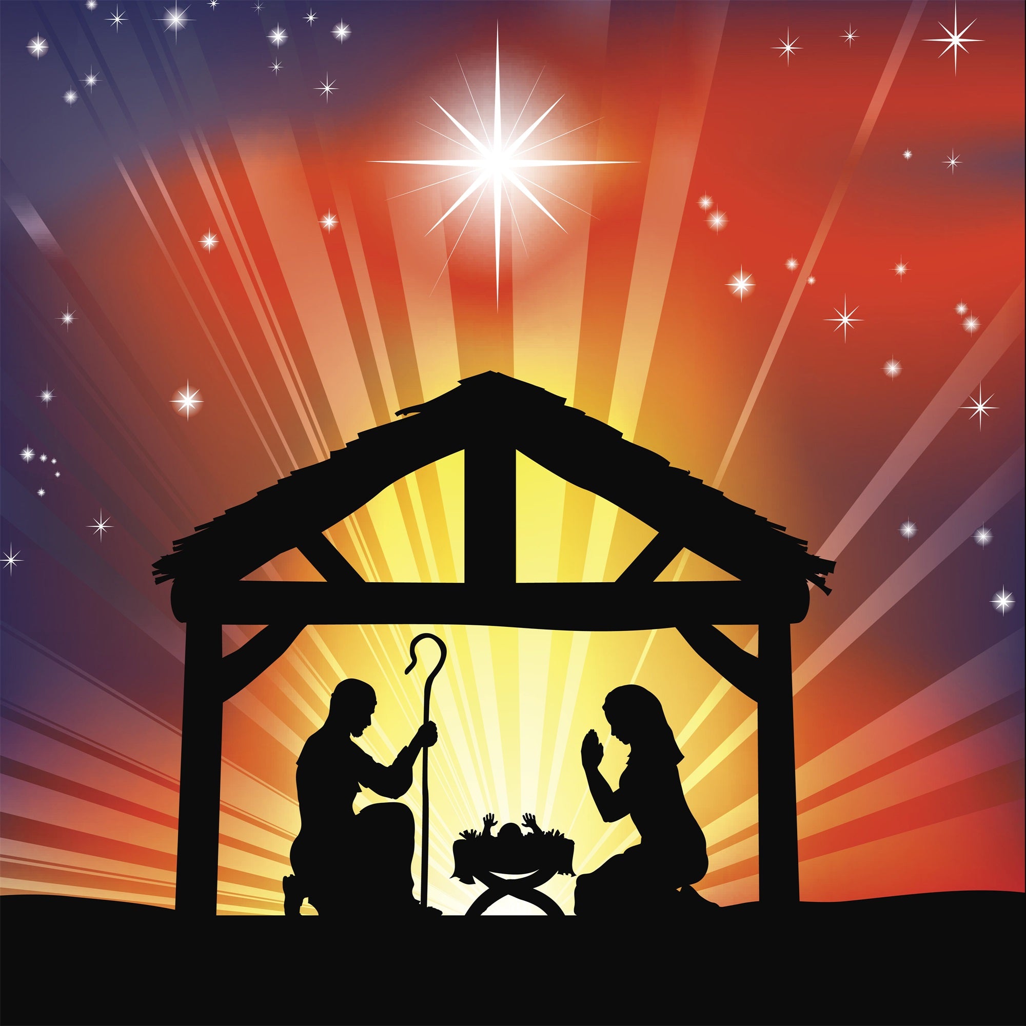 Backdrop For Nativity Scene Manger Guiding Star Backdrop BRP12-447