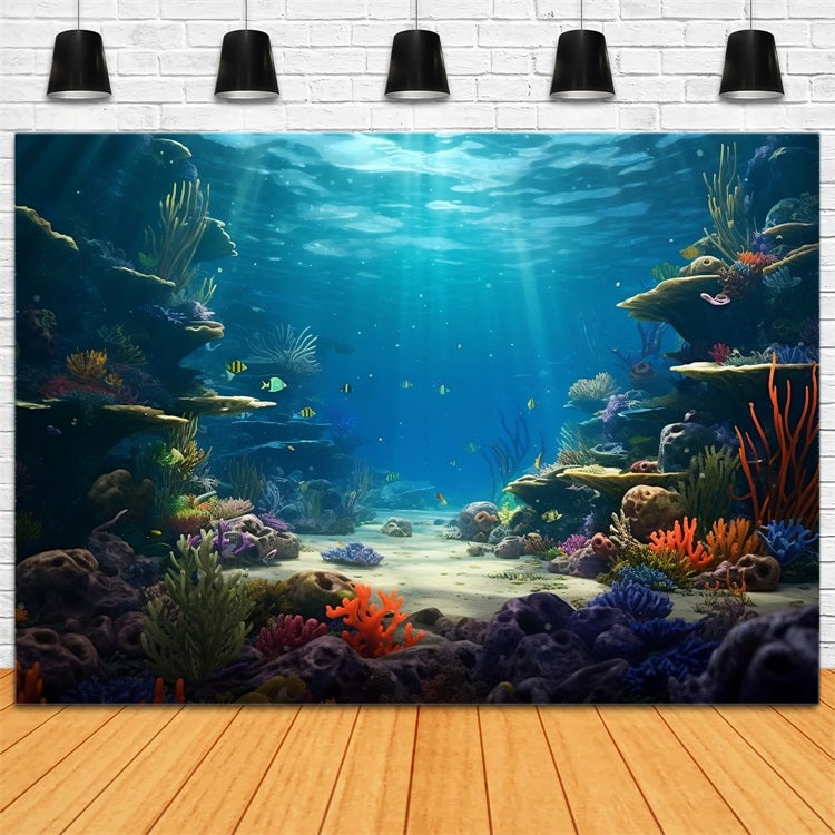 Mermaid Backdrop Ideas Serene Oceanic Ravine Backdrop BRP12-50