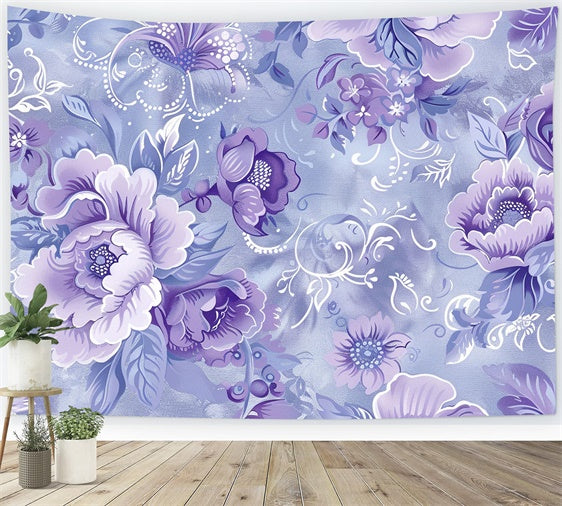 Flower Photo Backdrop Delicate Lavender Flower Abstract Backdrop BRP12-529