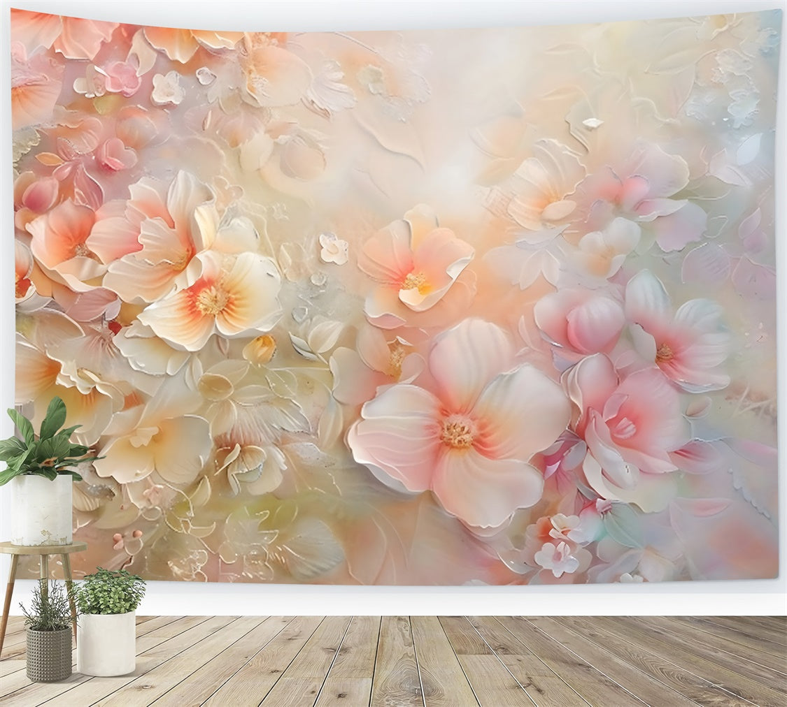 Floral Backdrops Pastel Flower Petals Dream Backdrop BRP12-537