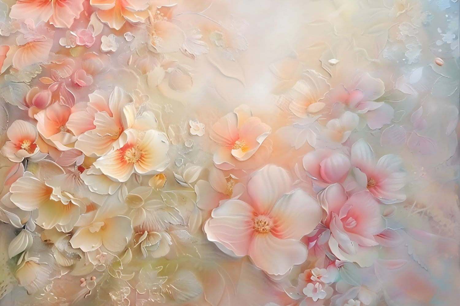 Floral Backdrops Pastel Flower Petals Dream Backdrop BRP12-537