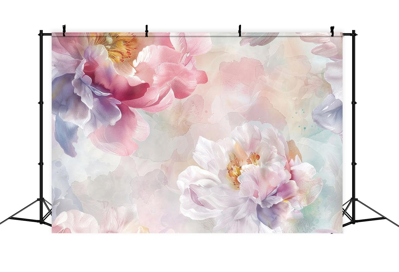 Floral Backdrop Diy Romantic Peony Blossom Artwork Backdrop BRP12-539