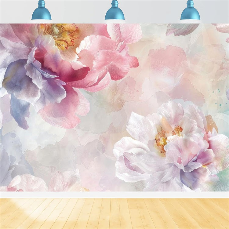 Floral Backdrop Diy Romantic Peony Blossom Artwork Backdrop BRP12-539