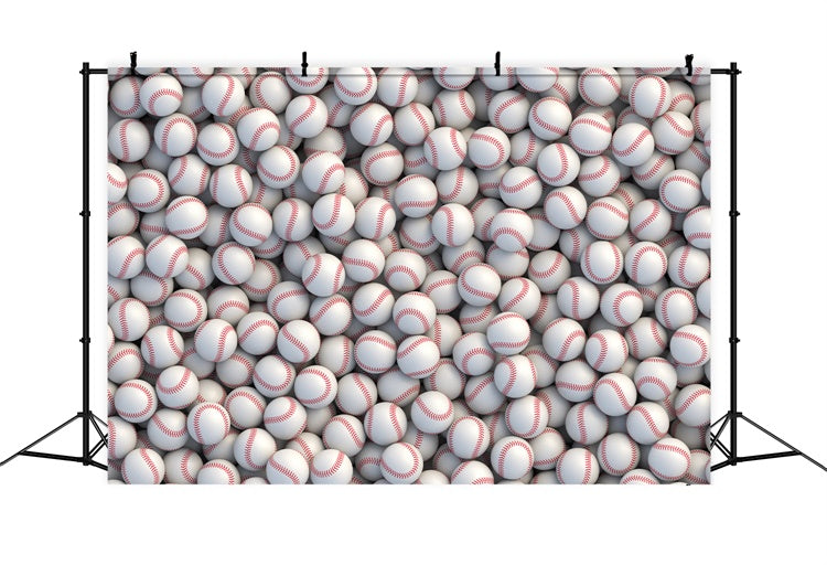 Sports Backdrops Baseball Collection Pile Photography Backdrop BRP12-571