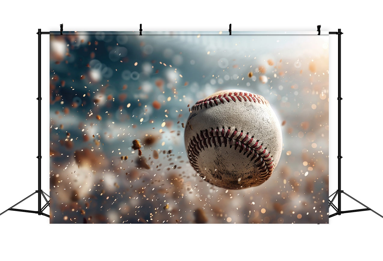 Sports Themed Backdrop Baseball Throw Close-Up Backdrop BRP12-572