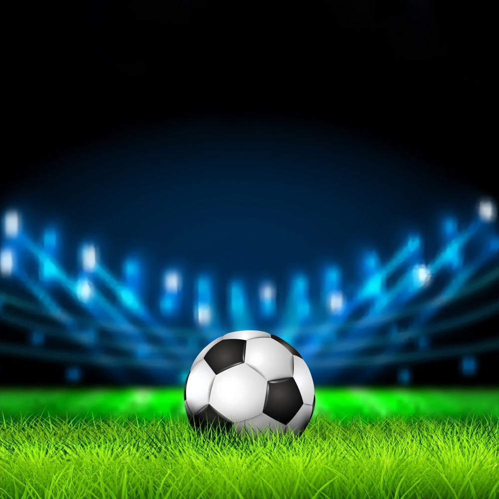 Sports Event Backdrop Football Glowing Arena Photography Backdrop BRP12-581