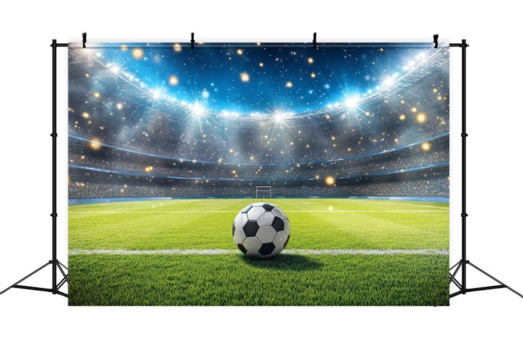 Sports Backdrop Illuminated Football Arena Celebration Backdrop BRP12-583