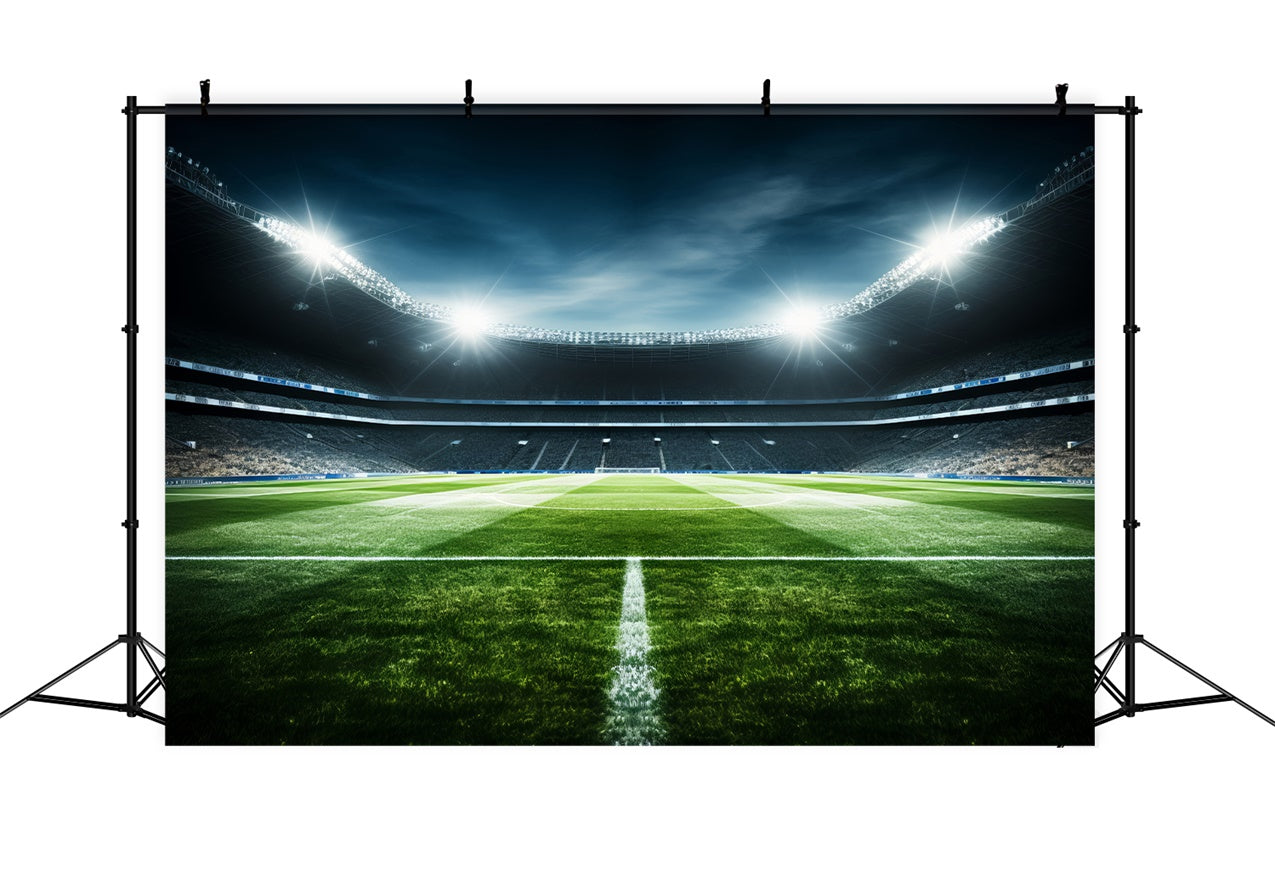 Sports Photography Backdrops Football Field Lights Backdrop BRP12-584