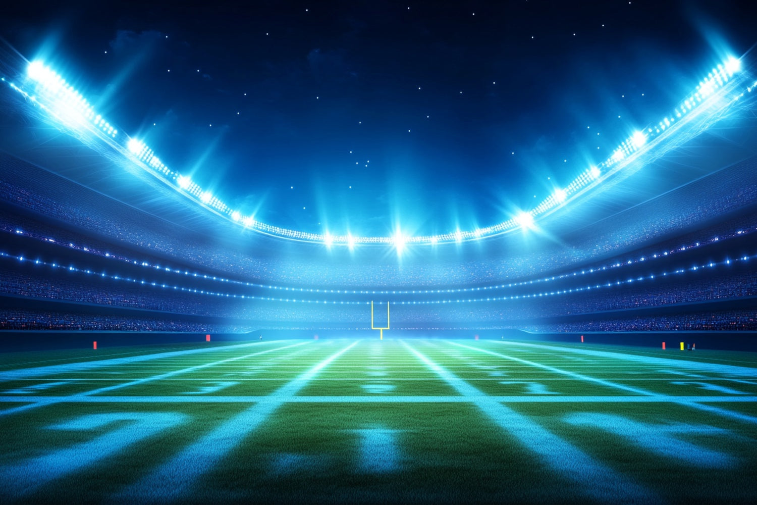 Sports Photography Backdrop Football Night Stadium Glimmer Backdrop BRP12-591