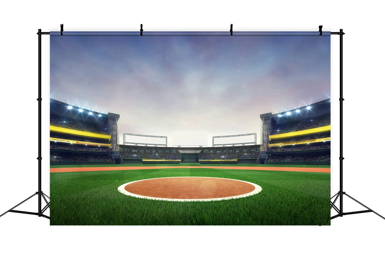 Sports Party Backdrop Baseball Stadium Celebration Scene Backdrop BRP12-594