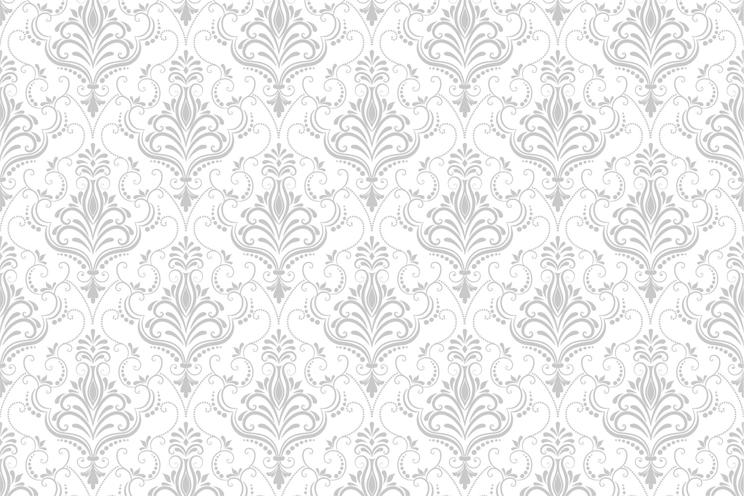 Photography Backdrops Damask Light Gray Ornate Floral Backdrop BRP12-596