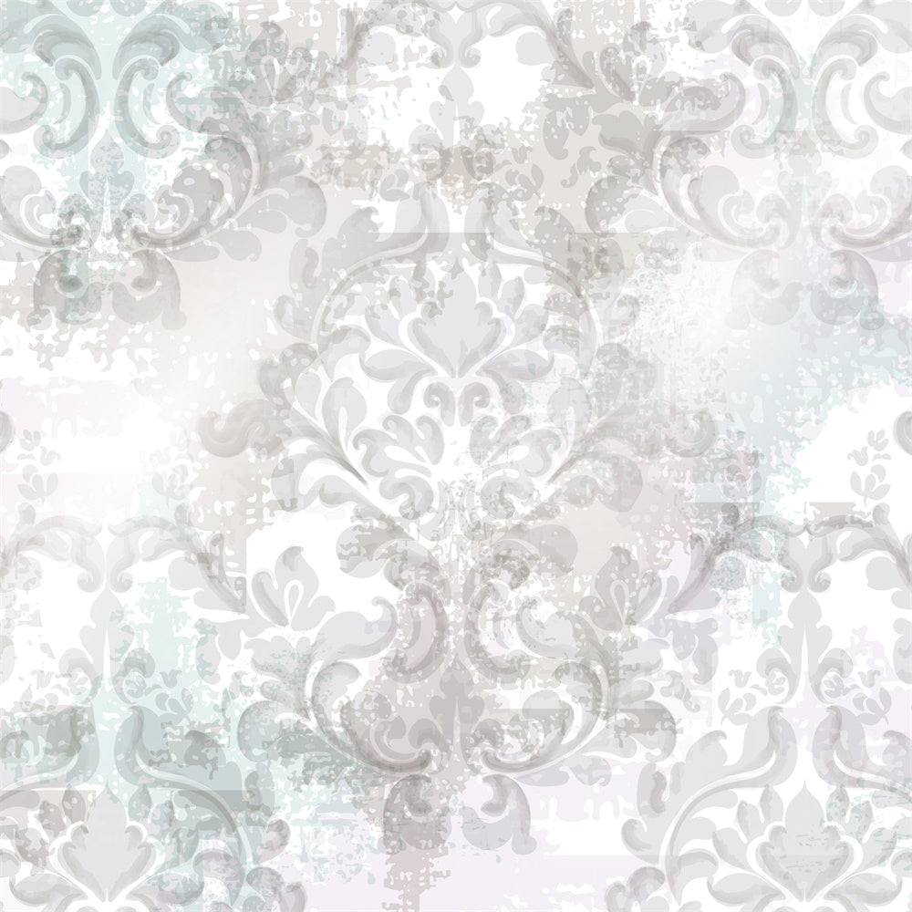 Damask Photo Backdrop Abstract Pastel Baroque Pattern Backdrop BRP12-599