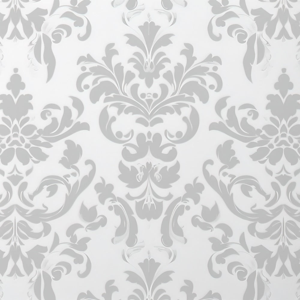 Damask Photography Backdrop Delicate Floral Curved Pattern Backdrop BRP12-600