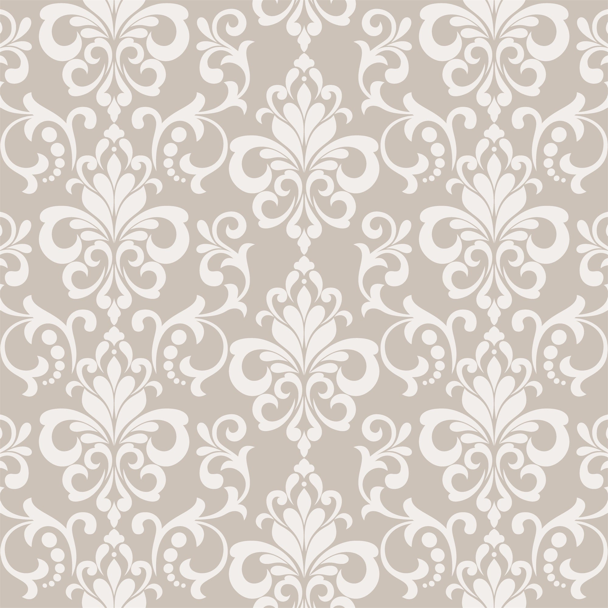 Damask Backdrops Light Beige Regal Symmetrical Design Backdrop BRP12-601