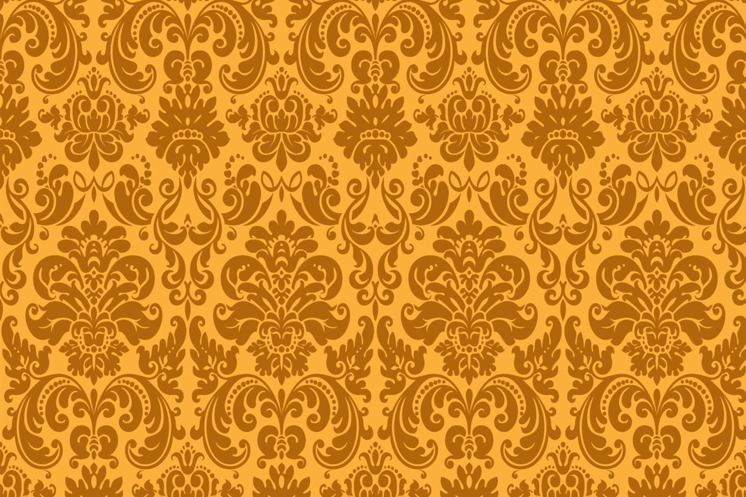 Damask Photography Backdrops Golden Baroque Ornamental Backdrop BRP12-616