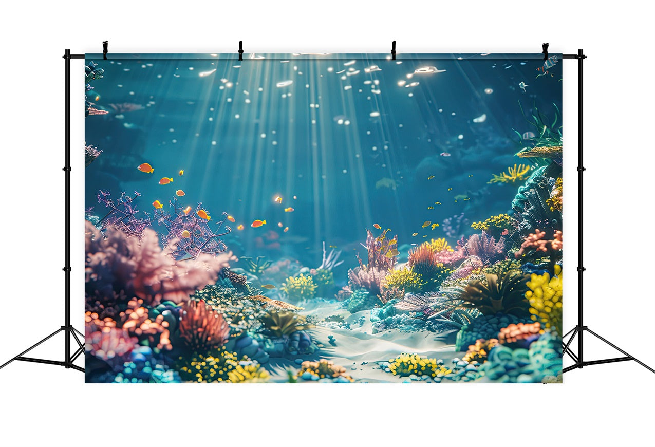 Mermaid Backdrops Oceanic Pathway Coral Reef Backdrop BRP12-62