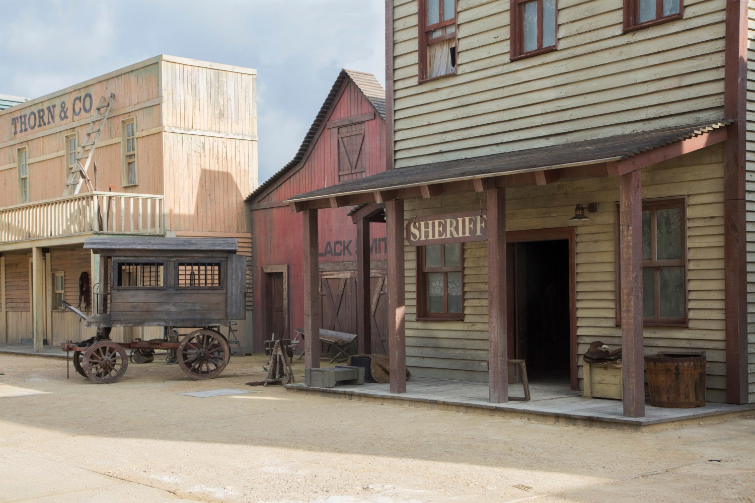 Architecture Backdrop Classic West Desert Town Backdrop BRP12-633