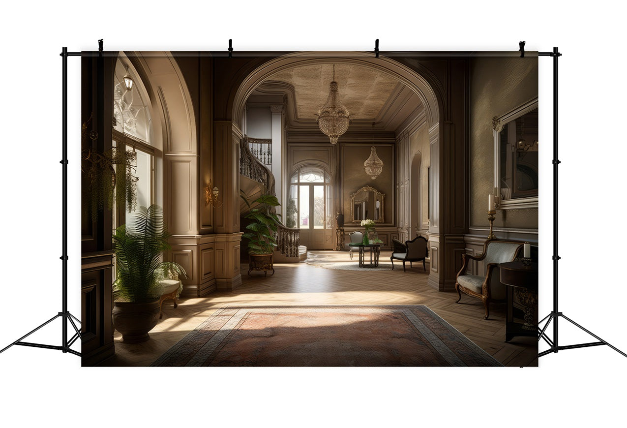 Architecture Backdrop Sunlit Room Vintage Decor Backdrop BRP12-660