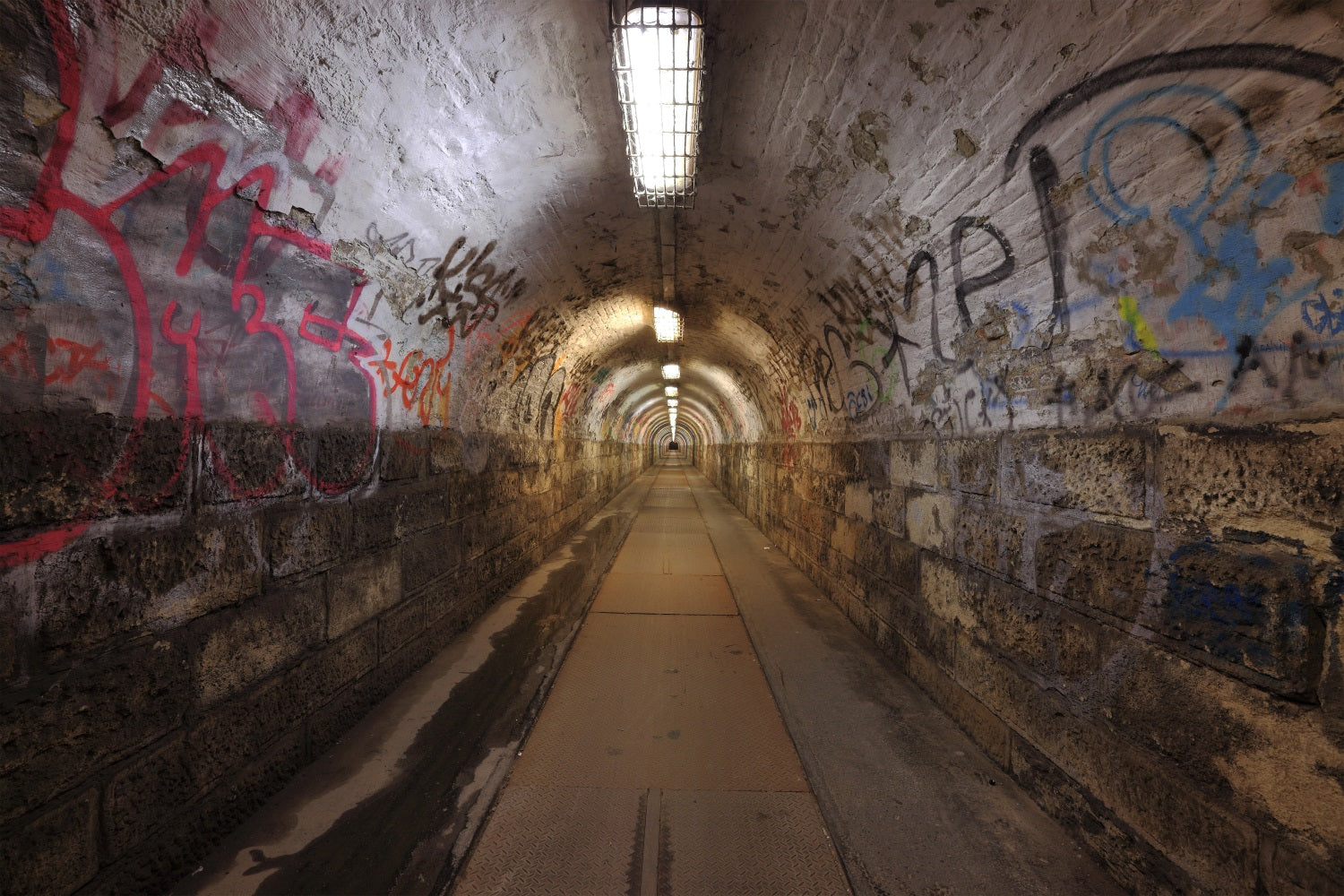 Architecture Backdrop Graffiti Alley Tunnel Photography Backdrop BRP12-669