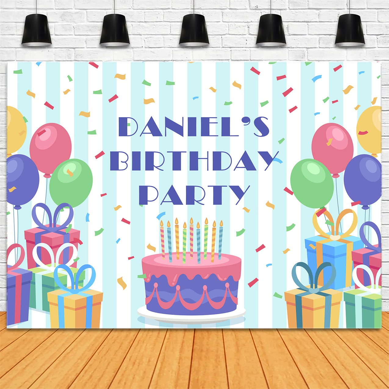 Customize Backdrop For Birthday Fun Party Gifts Balloons Backdrop BRP2-137