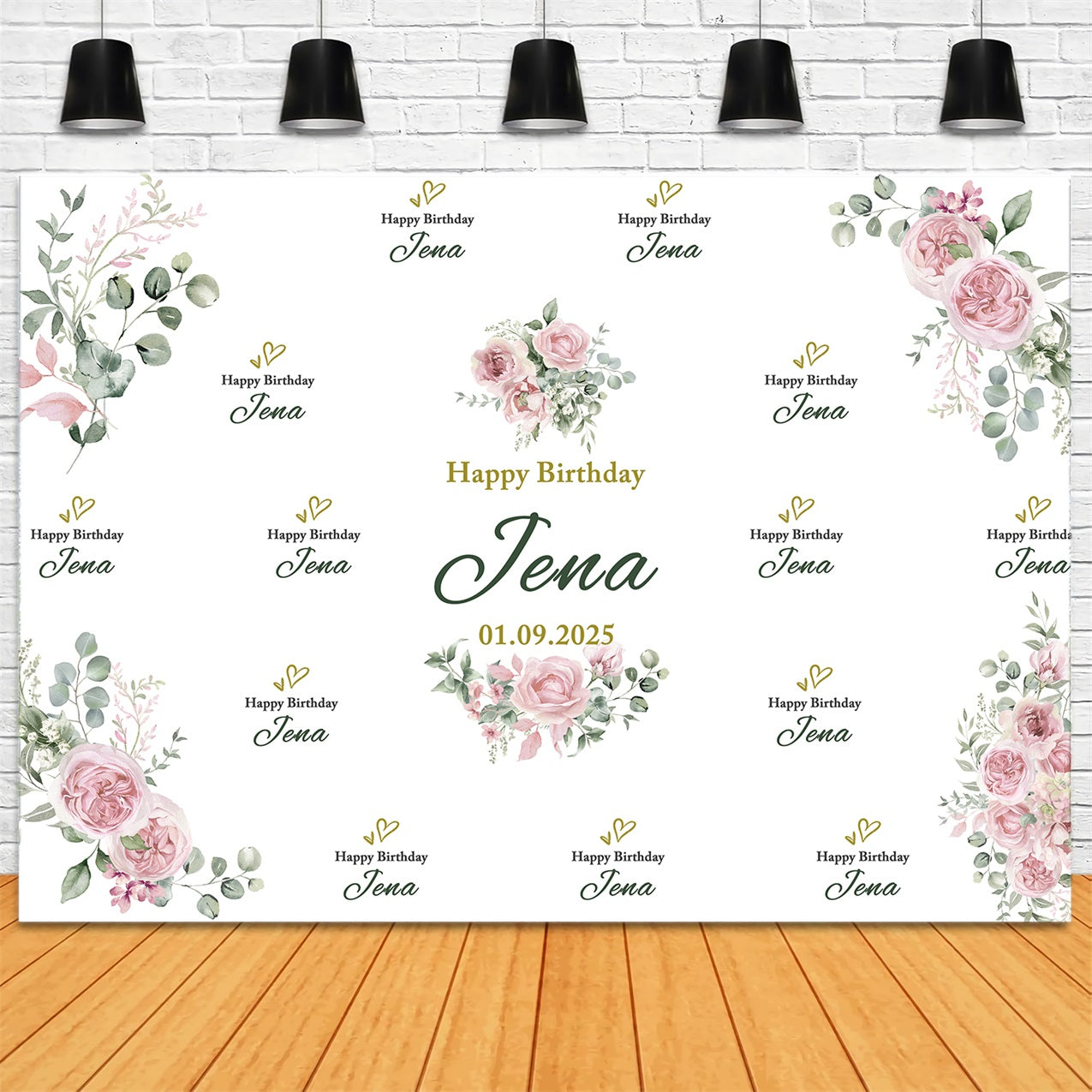 Customized Backdrop For Birthday Romantic Rose Garden Backdrop BRP2-148