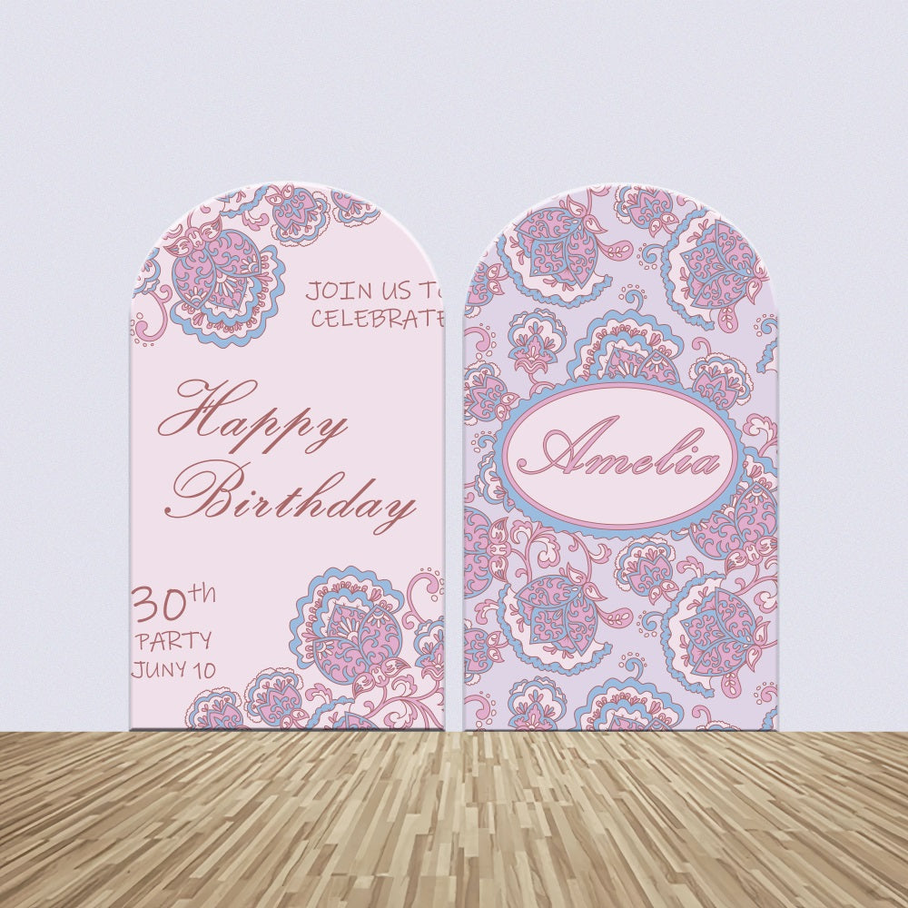 Birthday Backdrop Custom 30th Floral Arch Backdrop Kit BRP2-181