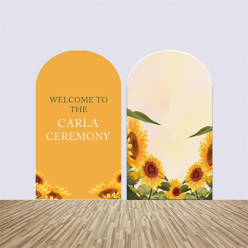 Personalized Baby Shower Backdrop Sunflower Garden Arch Backdrop Kit BRP2-195