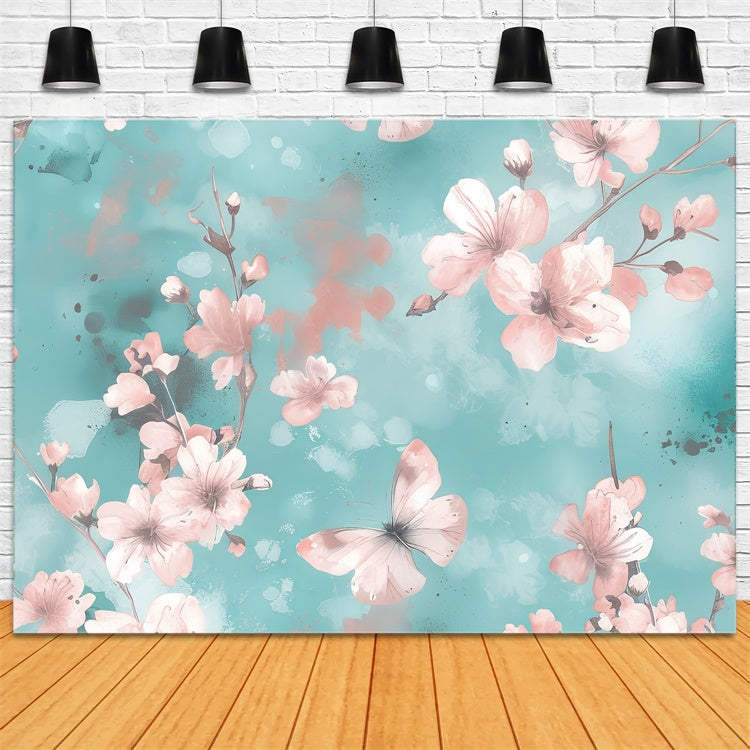 Flower Backdrop Photography Dreamy Watercolor Floral Backdrop BRP2-62