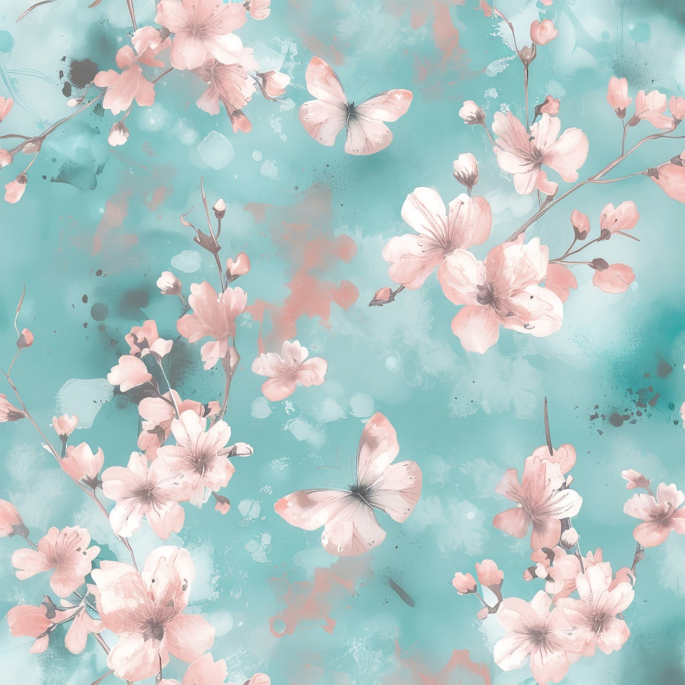 Flower Backdrop Photography Dreamy Watercolor Floral Backdrop BRP2-62