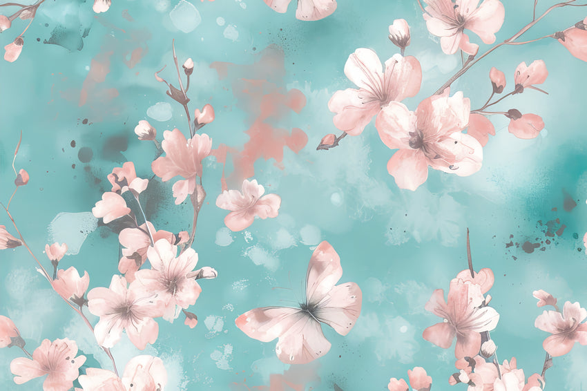 Flower Backdrop Photography Dreamy Watercolor Floral Backdrop BRP2-62