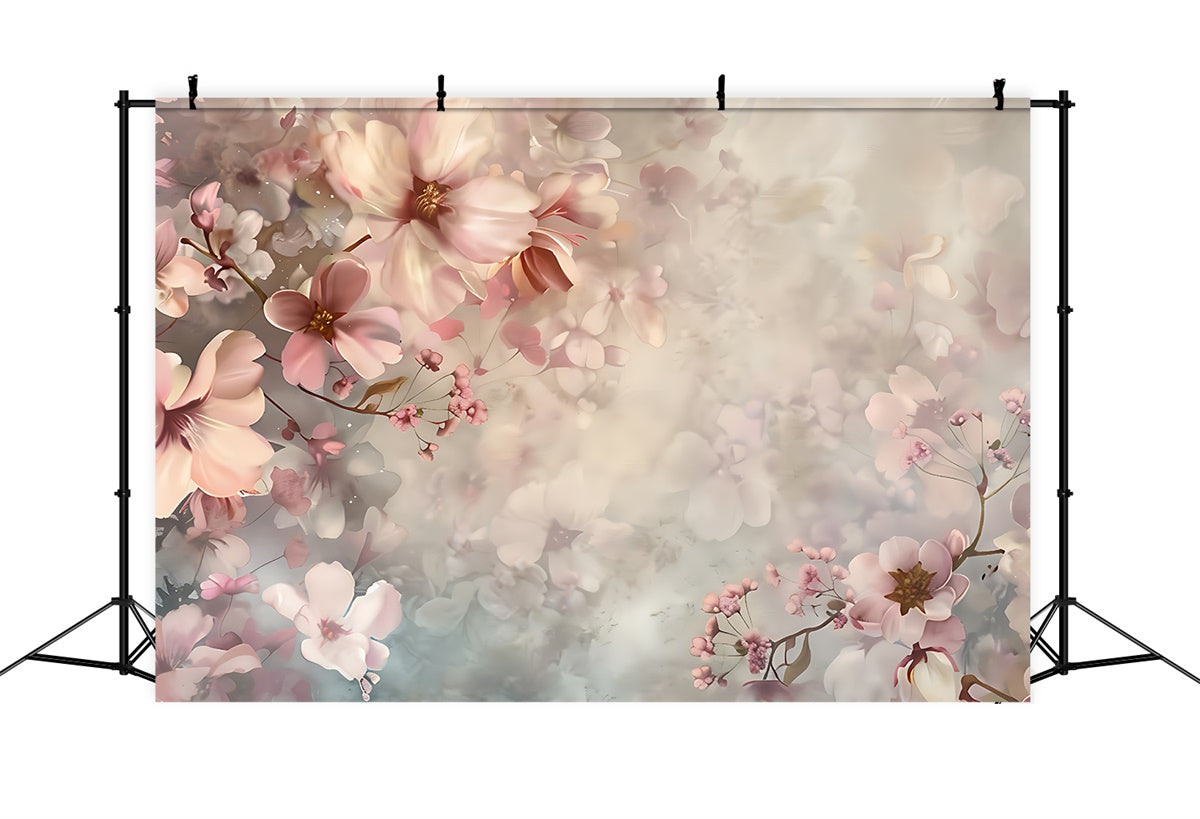 Floral Photography Backdrop Soft Blossom Mist Floral Backdrop BRP2-63