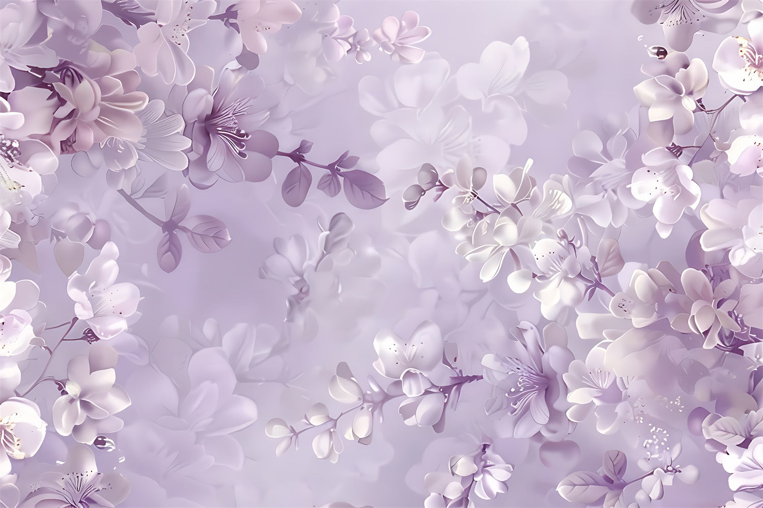 Flower Photography Backdrop Lavender Dream Blossom Backdrop BRP2-64